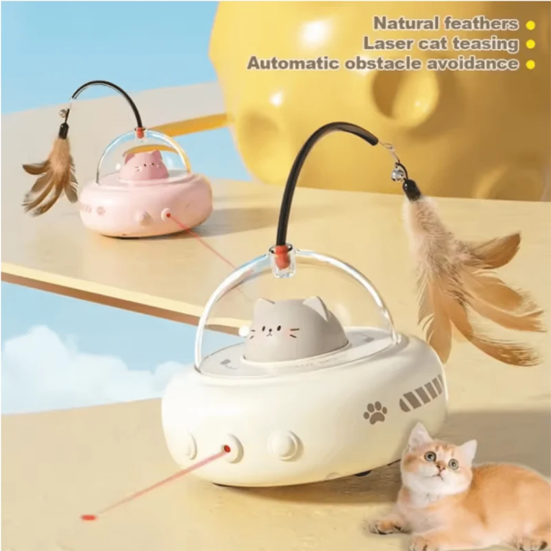 Jouet Laser UFO pour Chats : Aventure Interactive et Stimulation