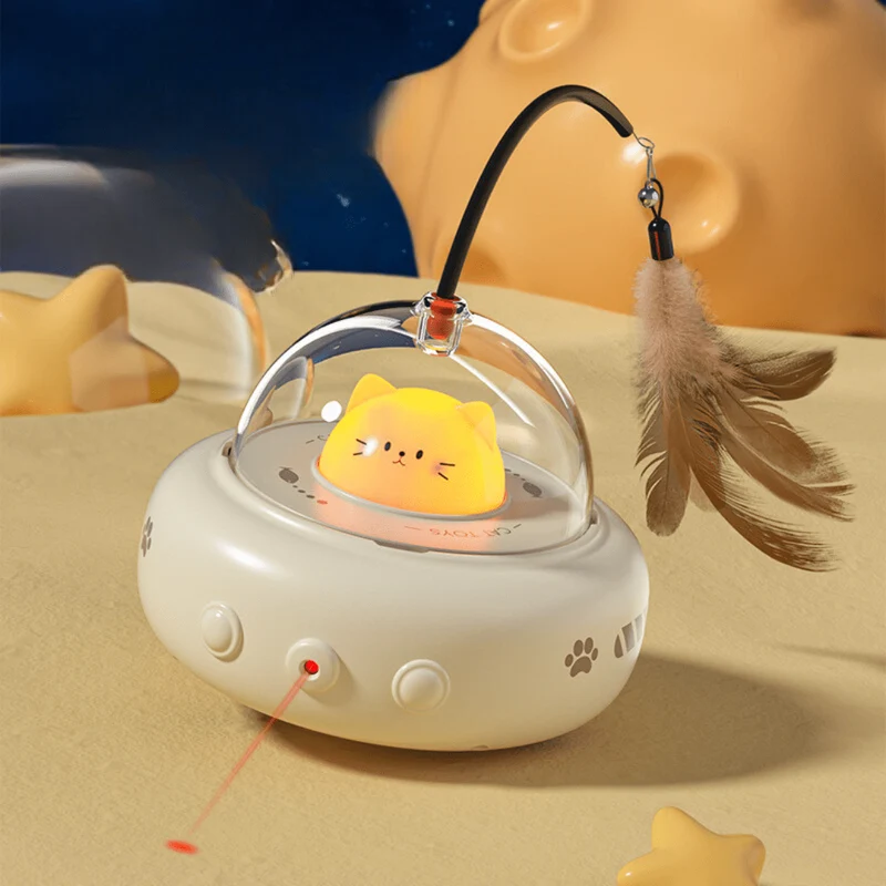 Jouet Laser UFO pour Chats : Aventure Interactive et Stimulation