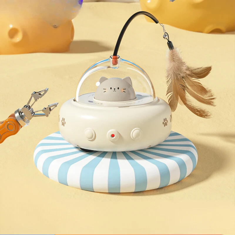 Jouet Laser UFO pour Chats : Aventure Interactive et Stimulation