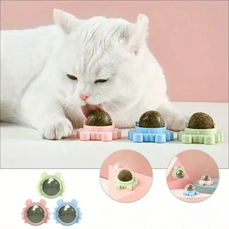 Balle à herbe à chat interactive et apaisante