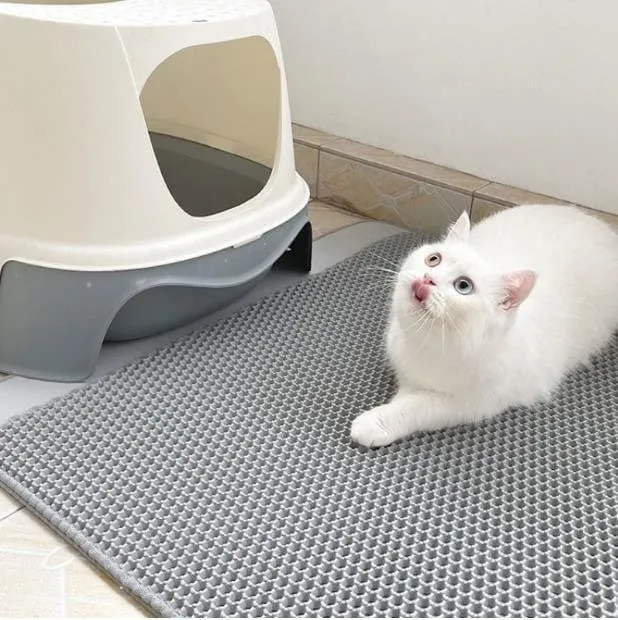 Tapis de litière innovant pour chats