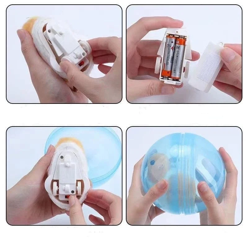 Jouet interactif pour chats : Hamster Roulant