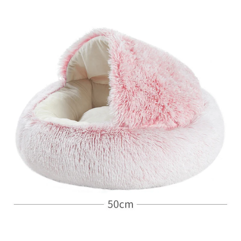 Caverne Douillette 2-en-1 pour Chats