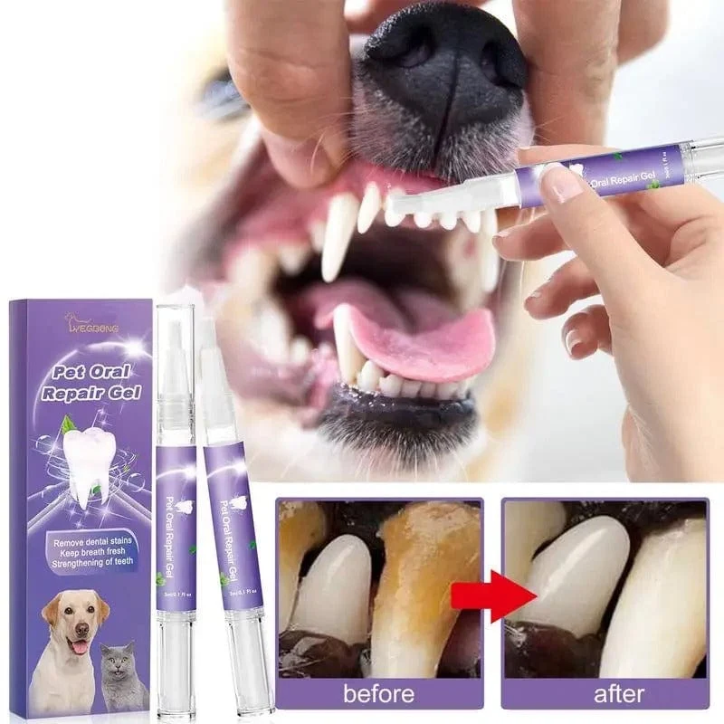 Gel Dentaire Pratique pour Animaux - Pack de 2