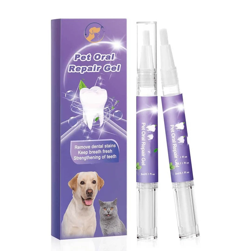 Gel Dentaire Pratique pour Animaux - Pack de 2