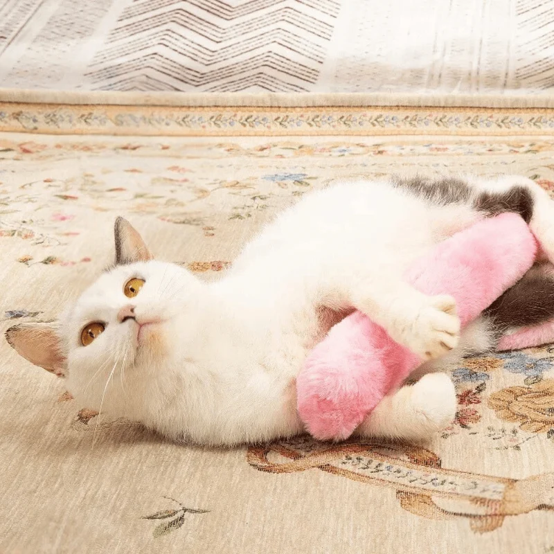 Coussin en peluche à la menthe à chat : Jeu et détente pour votre félin !