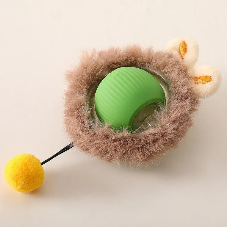 Balle interactive pour chats avec queue réaliste