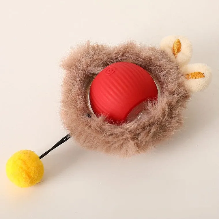 Balle interactive pour chats avec queue réaliste