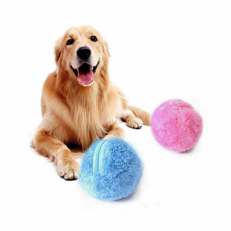 Ballon interactif auto-roulant pour chiens