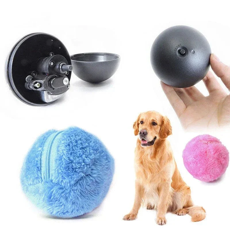 Ballon interactif auto-roulant pour chiens