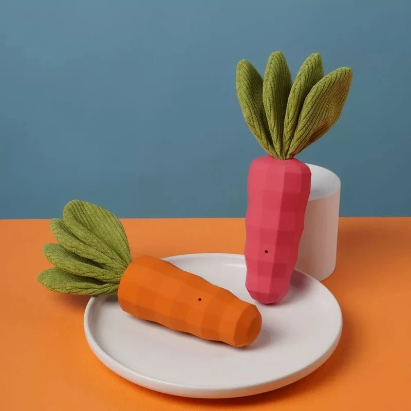 Carotte à mâcher écologique en caoutchouc naturel