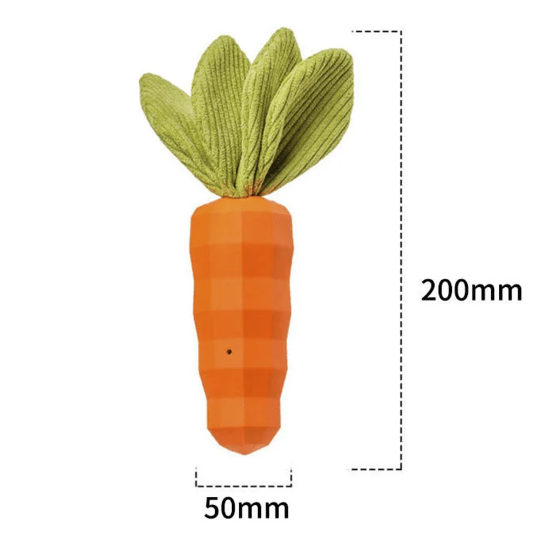 Carotte à mâcher écologique en caoutchouc naturel