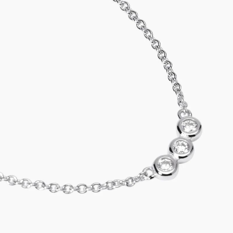 Gargantilla Mabina Trilogy con diamantes cultivados en laboratorio Mi diamante 553814
