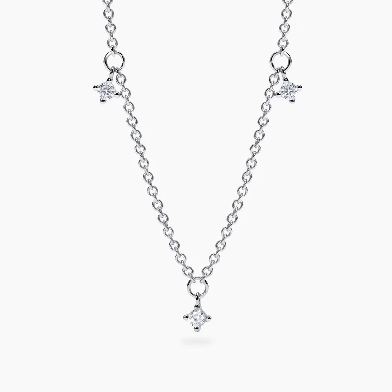 Collar Mabina con puntos de luz en diamantes cultivados en laboratorio Mi diamante 553812