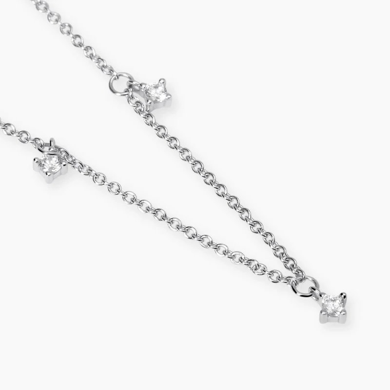 Collar Mabina con puntos de luz en diamantes cultivados en laboratorio Mi diamante 553812