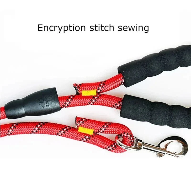 Laisse pour chien réfléchissante 150 cm, robuste et confortable