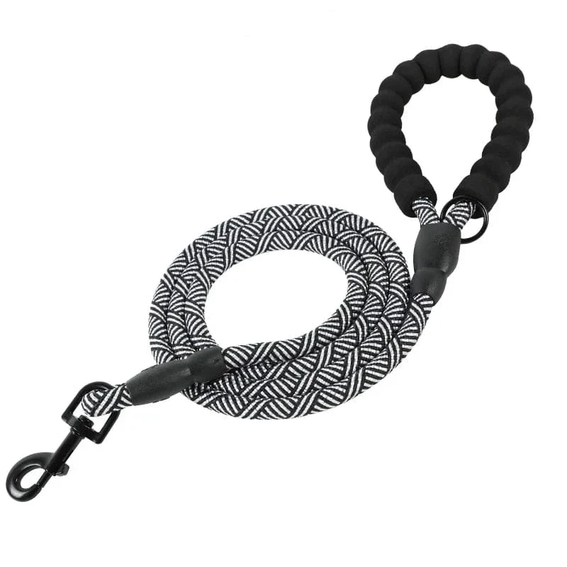 Laisse pour chien réfléchissante 150 cm, robuste et confortable