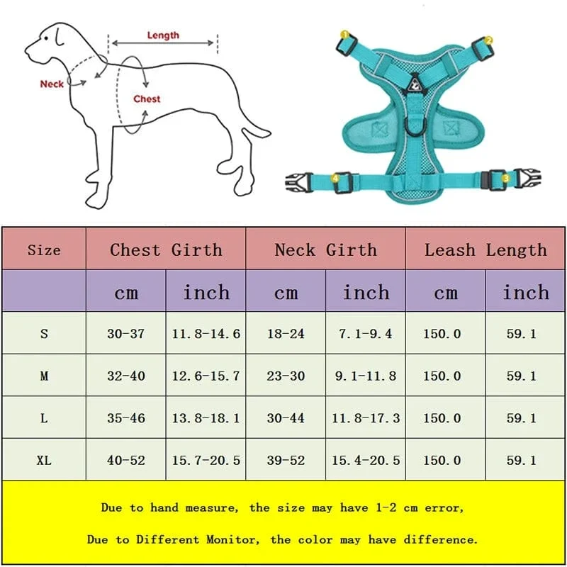 Harnais pour chien Réfléchissant et Ajustable