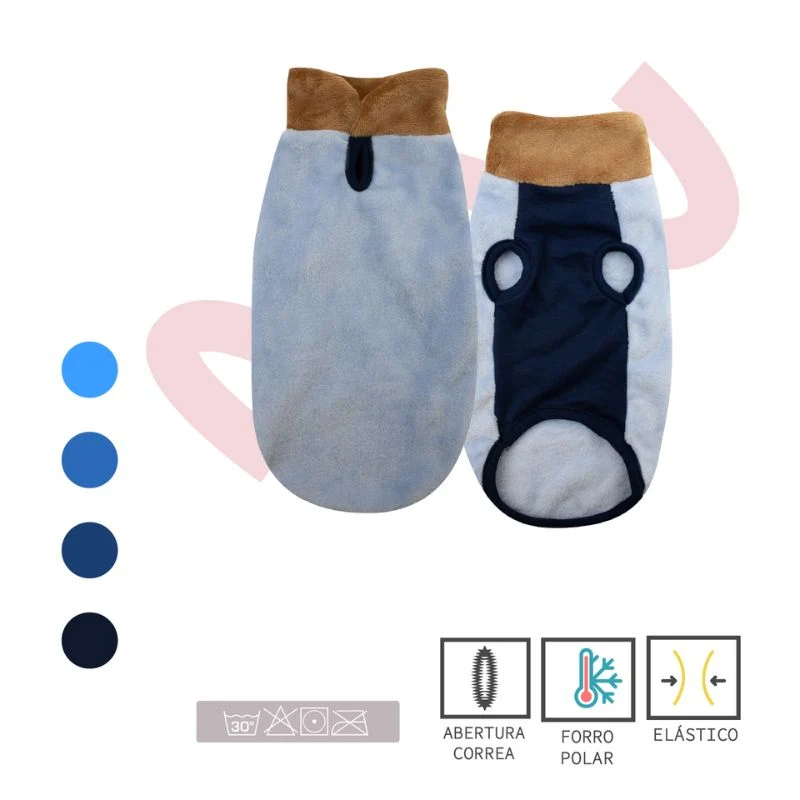 YAGU MODA JERSEY POLAR CELESTE MI&DOG