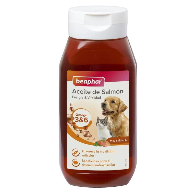 ACEITE DE SALMON BEAPHAR PARA PERROS Y GATOS 425 ML