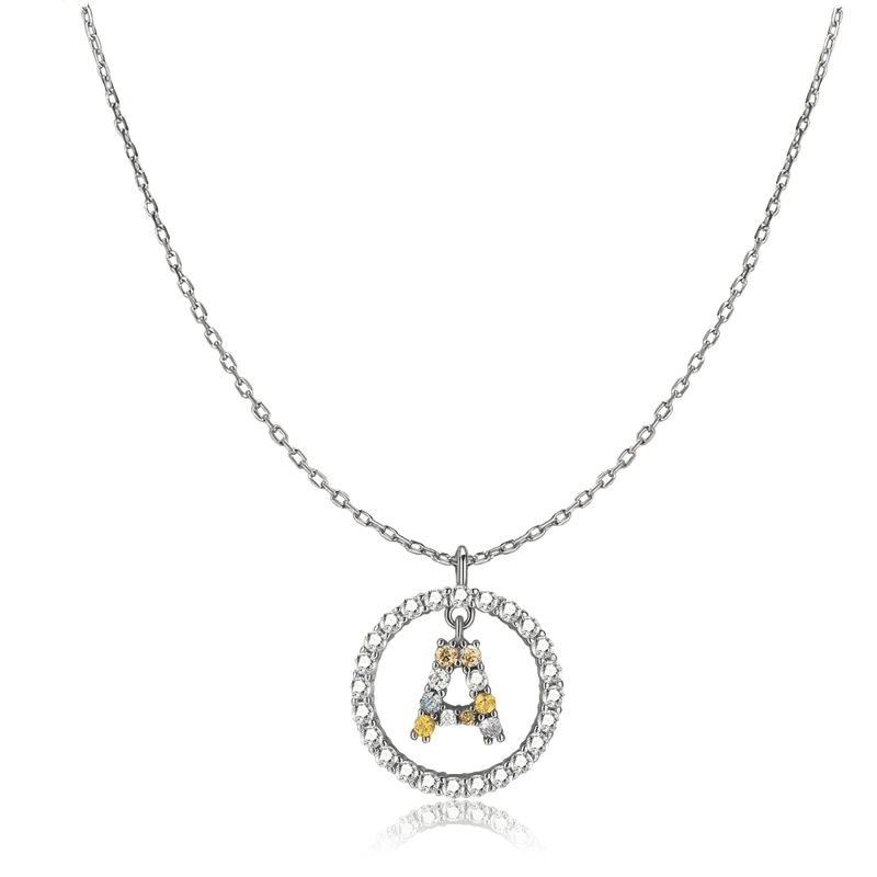 Collar Iniciales Brillantes