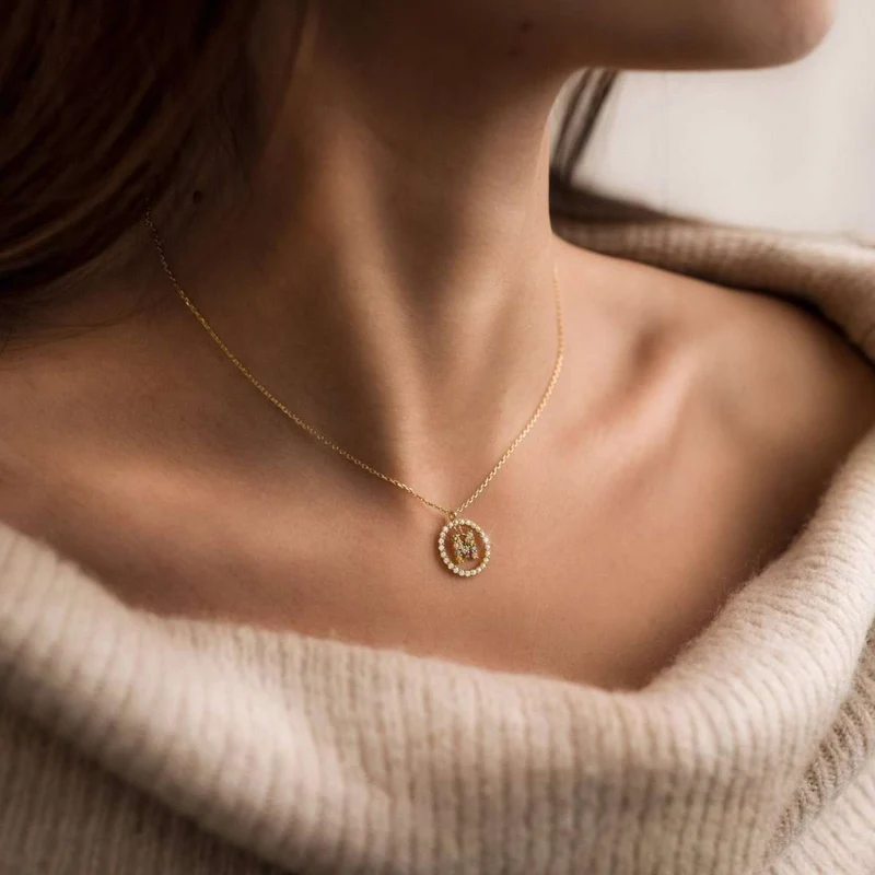 Collar Iniciales Brillantes