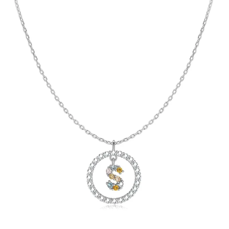 Collar Iniciales Brillantes