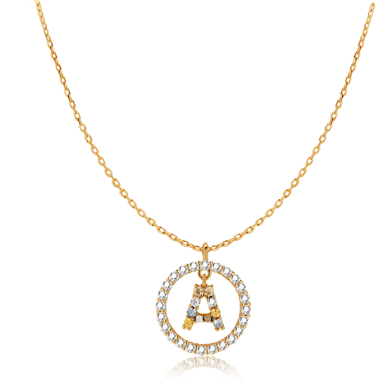 Collar Iniciales Brillantes
