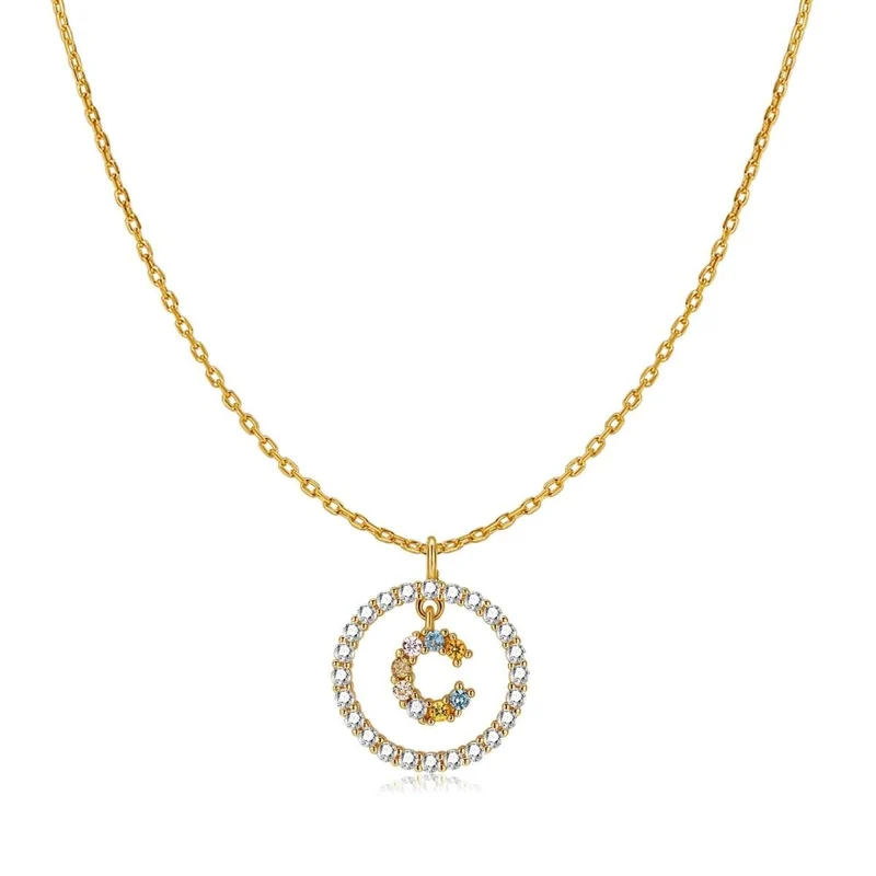 Collar Iniciales Brillantes