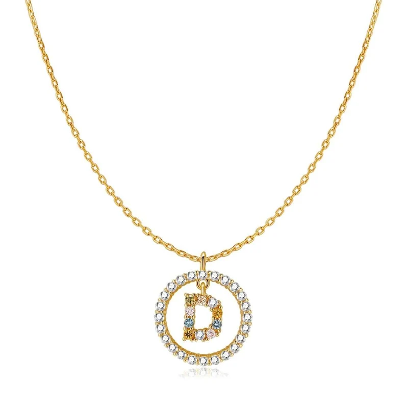 Collar Iniciales Brillantes
