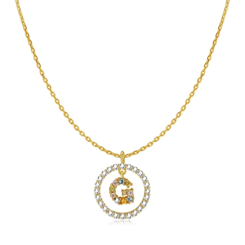 Collar Iniciales Brillantes