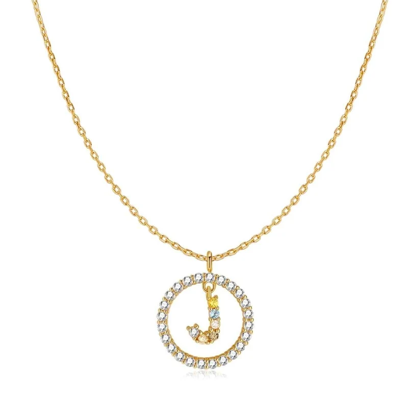 Collar Iniciales Brillantes