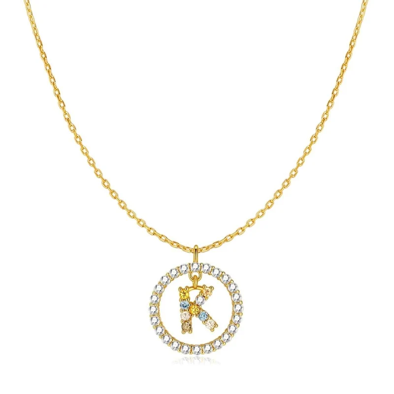 Collar Iniciales Brillantes