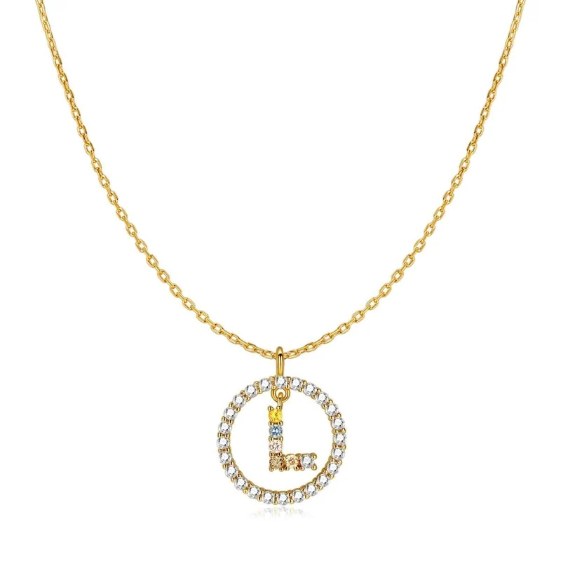 Collar Iniciales Brillantes
