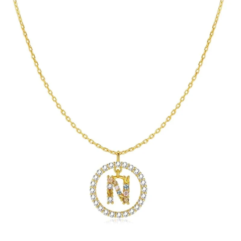 Collar Iniciales Brillantes