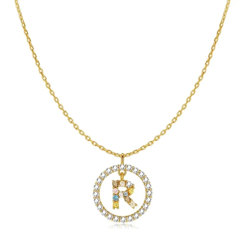 Collar Iniciales Brillantes