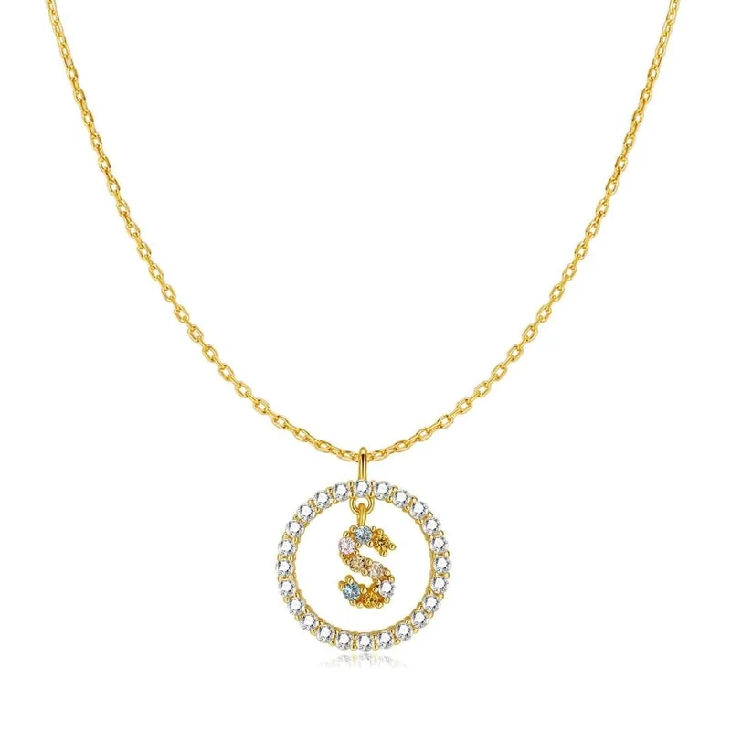 Collar Iniciales Brillantes