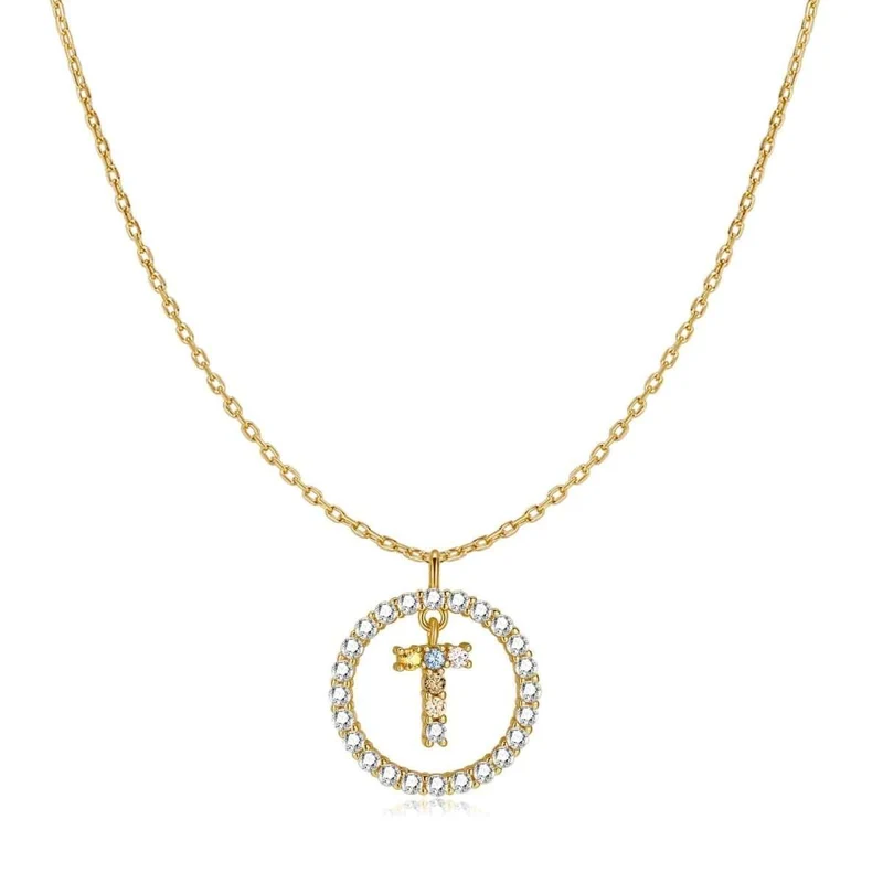 Collar Iniciales Brillantes
