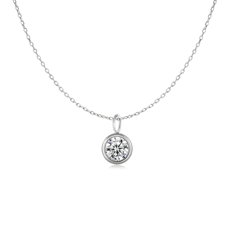 Collar Zirconia Círculo