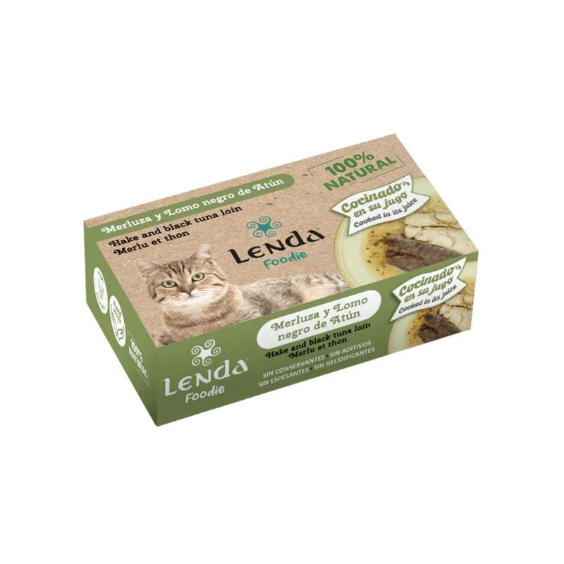 LENDA FOODIE MERLUZA Y LOMO NEGRO DE ATUN GATOS 25 X 120 G