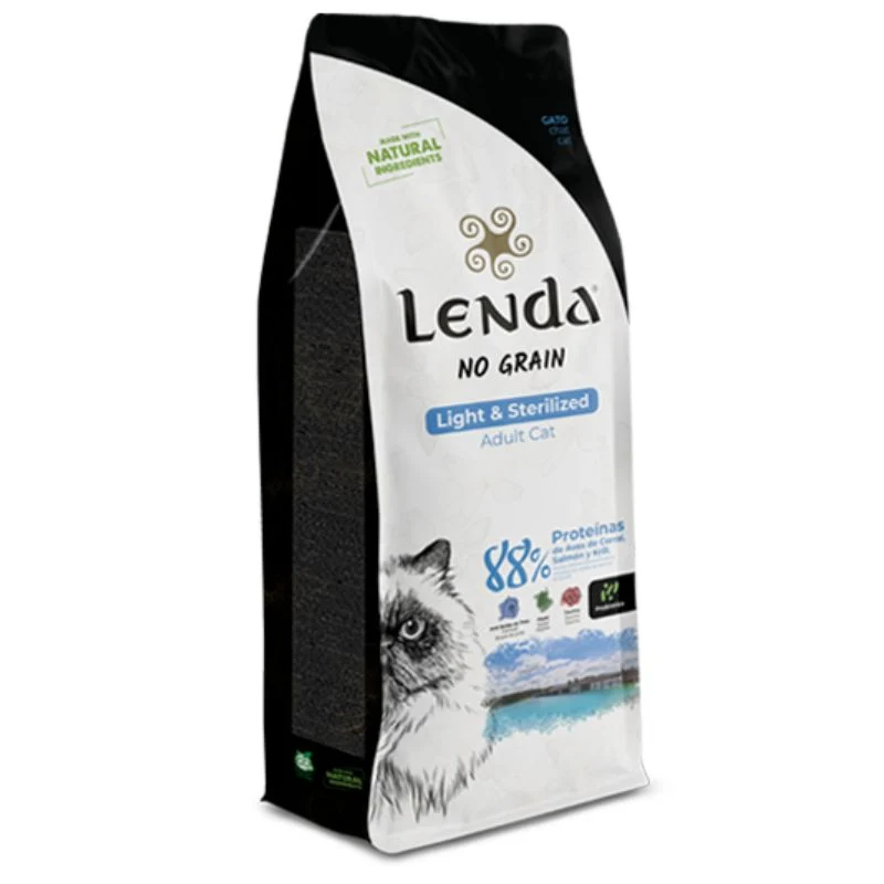 LENDA GATOS ADULTOS LIGHT Y ESTERILIZADOS NO GRAIN
