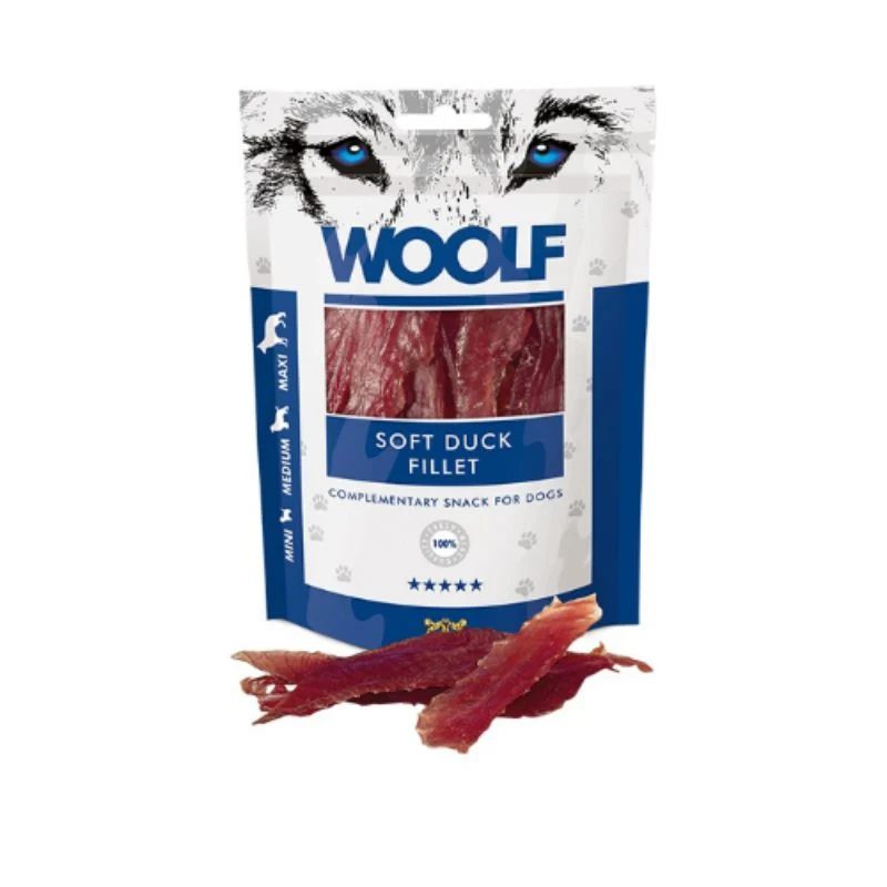 SNACK WOOLF PECHUGA DE PATO 10 X 100 G