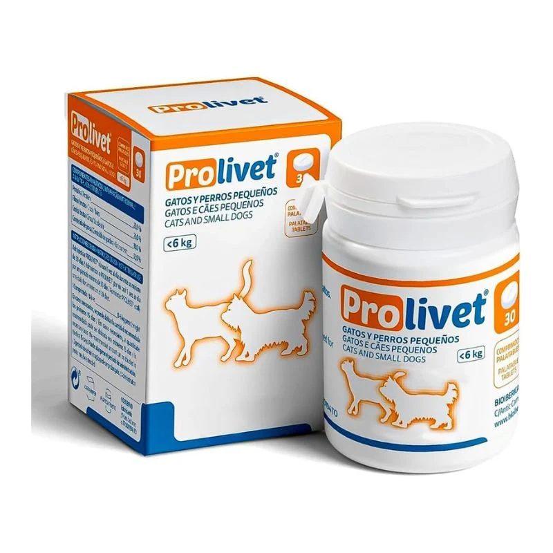 PROLIVET GATOS Y PERROS PEQUEÑOS 30 COMPRIMIDOS HEPATO