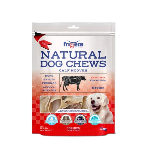 SNACK NATURAL PERROS PEZUÑAS DE TERNERA 20 PIEZAS