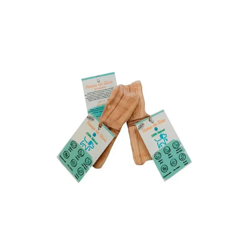 Hobbitalf Hueso de Madera de Olivo Snack Natural para Morder para Perros