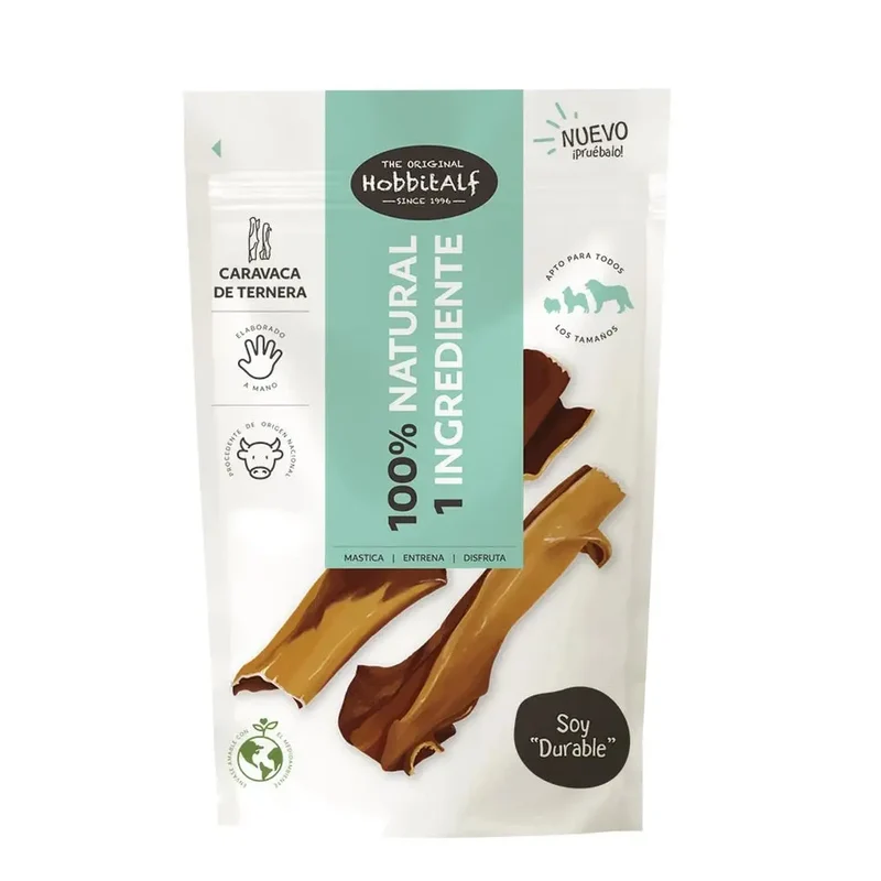 Hobbitalf Caravaca de Ternera 100 g - Snack Natural para Perros