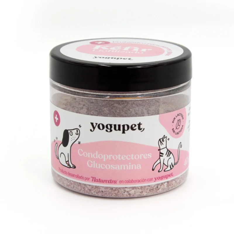 KEFIR LIOFILIZADO YOGUPET PARA PERROS Y GATOS CONDROPROTECTORES Y GLUCOSAMINA