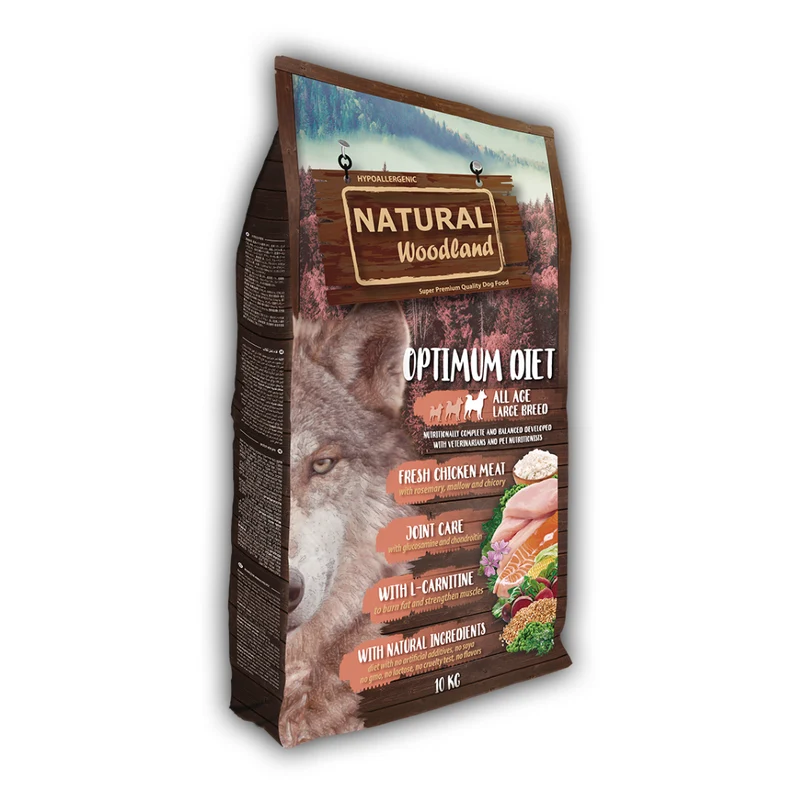 NATURAL WOODLAND OPTIMUM DIET LARGE PERROS 10 KG