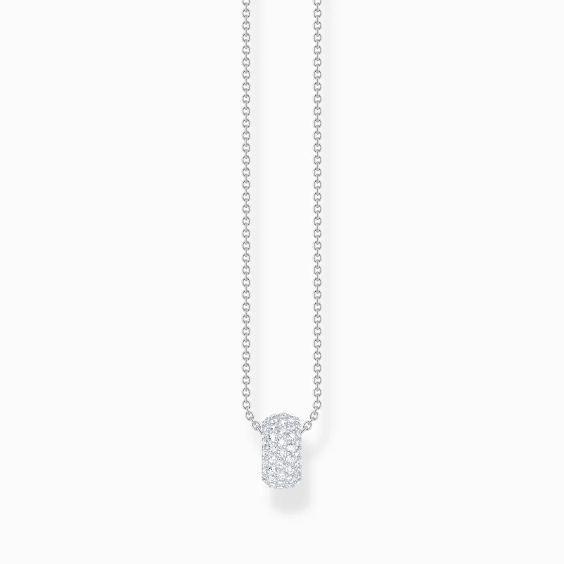 Cadena Thomas Sabo de plata con colgante en forma de anillo y circonita blanca KE2278-051-14-L45