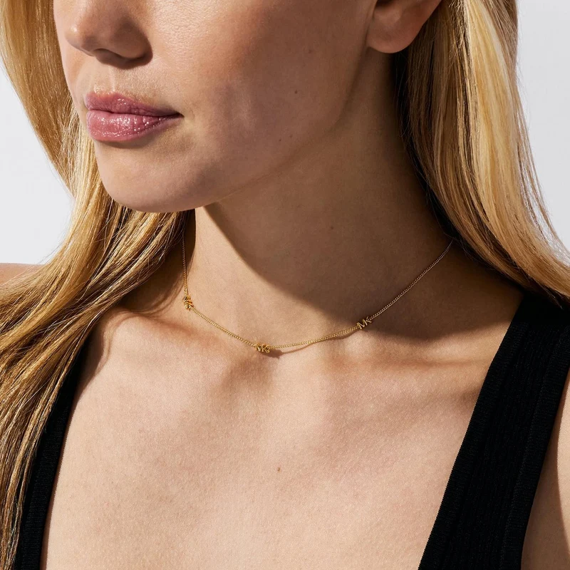 Collar Michael Kors Premium Kors MK 925 Plata bañada en oroMKC1780710